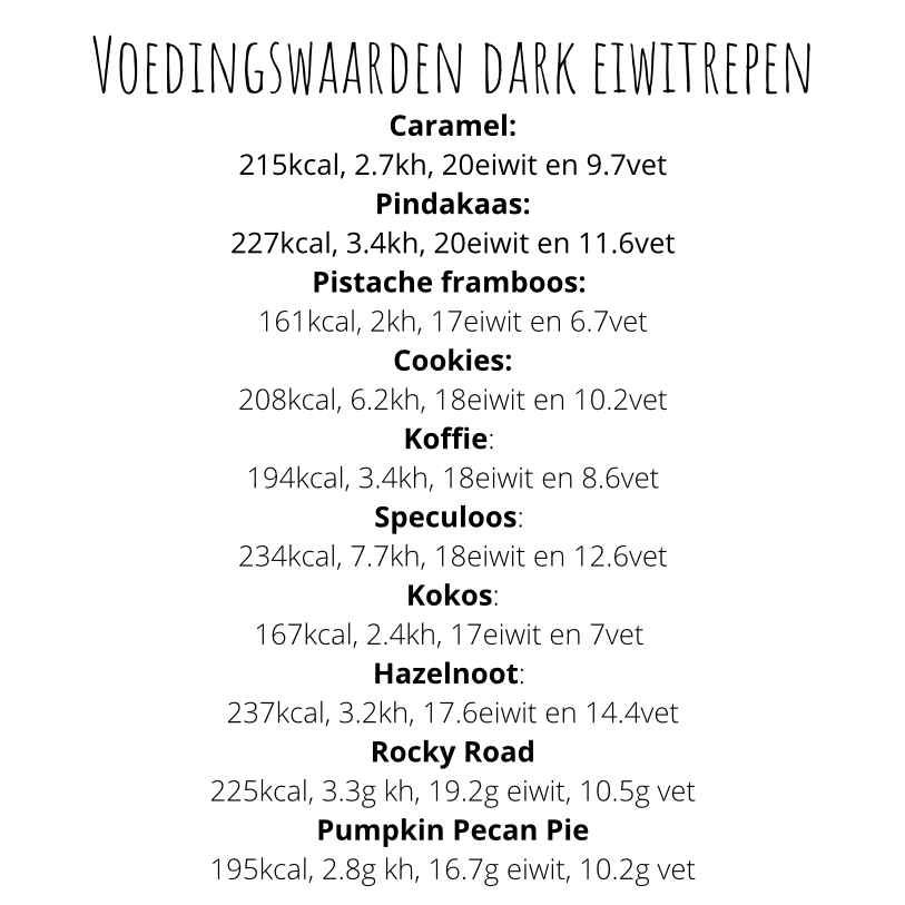 Koolhydraatarme & suikervrije eiwitrepen