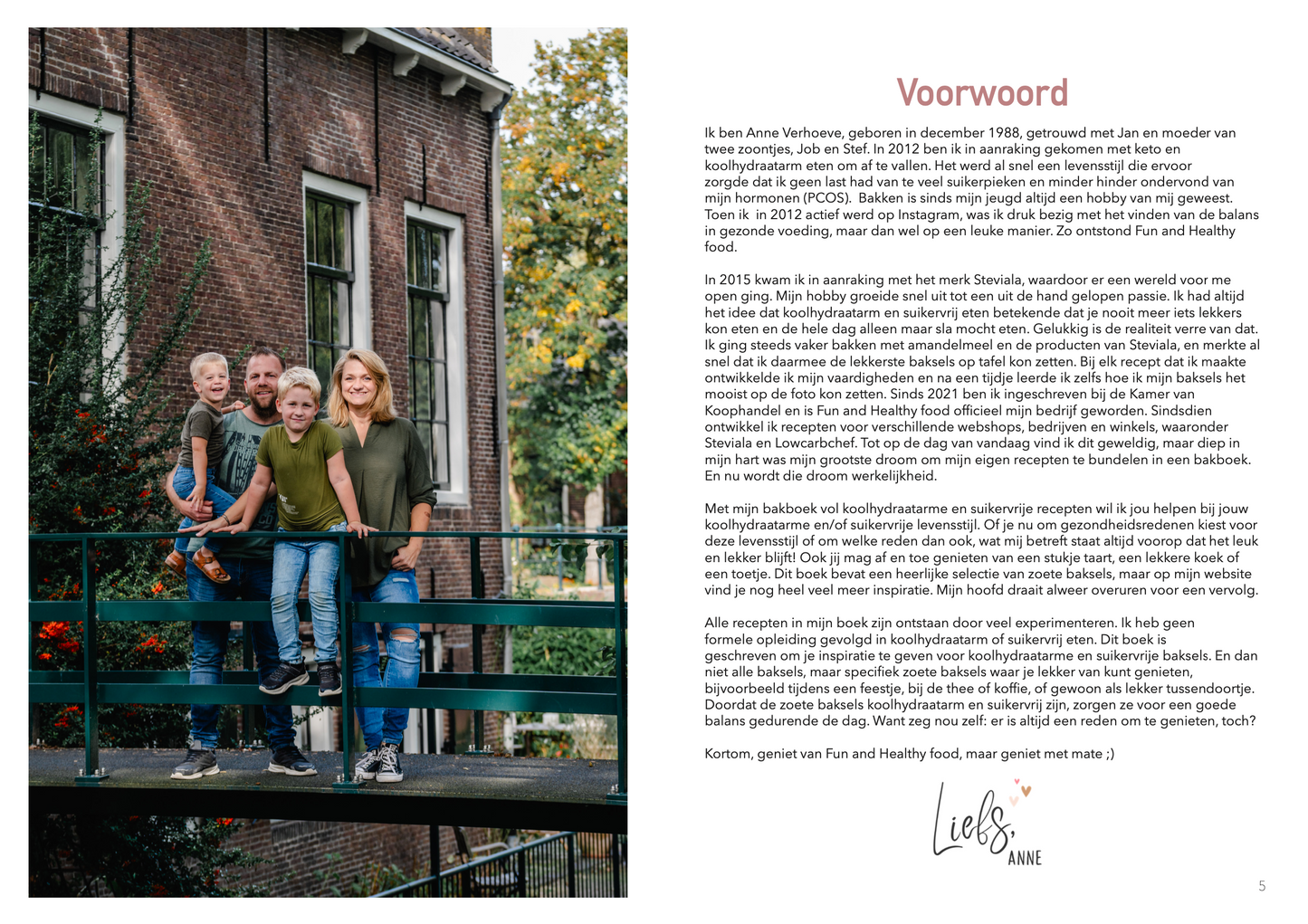 Bakboek: bakken met Anne - koolhydraatarm & suikervrij zoete verleidingen